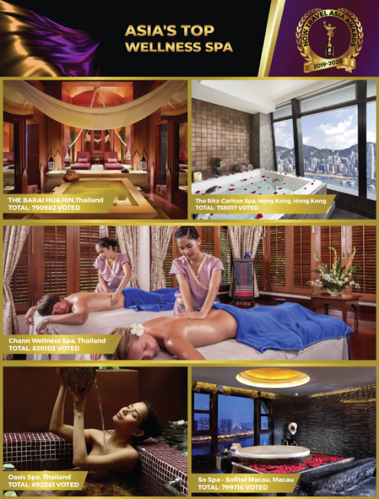 ASIA'S TOP WELLNESS SPA, NOW Travel Asia magazine, Chann Spa, NOW Travel Asia Awards